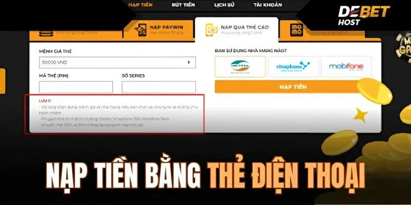 Lựa chọn lý tưởng và nhanh gọn khi nạp bằng thẻ điện thoại